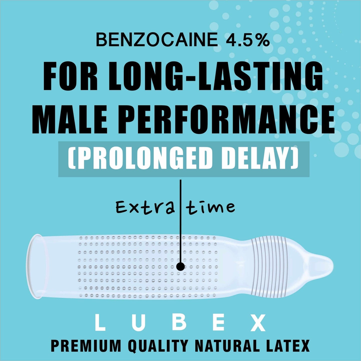 Lubex Natural Long Lasting Condom with Disposable bags - 36 Counts Condoms Lubex