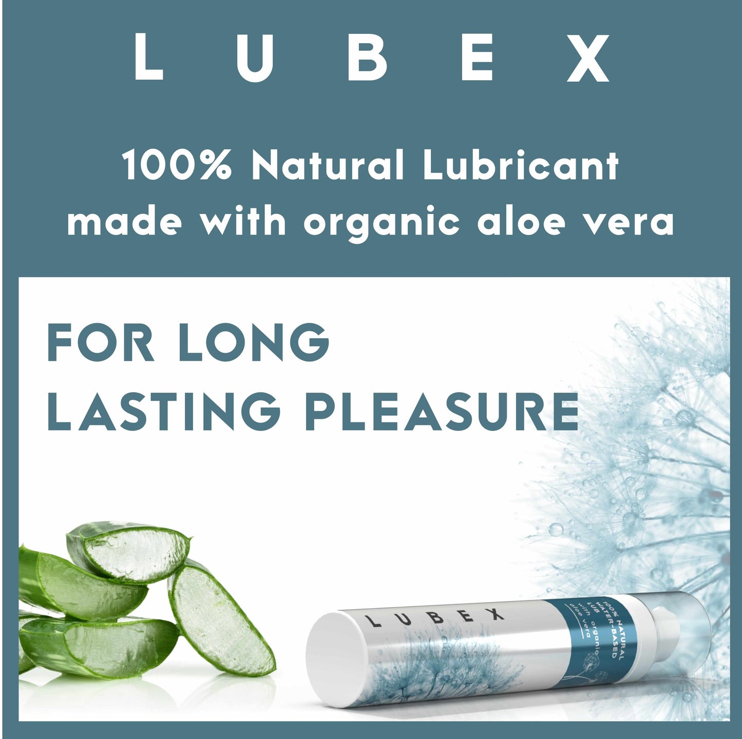 Lubex 100% Natural Long-Lasting Lubricant Gel (Water-Based) Lubex
