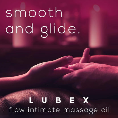 LUBEX FLOW - Intimate Massage Oil | Relaxing Sensual Full Body Massage Oil | Suitable for All Skin Types - Caramel Chocolate Flavour | 100 ML