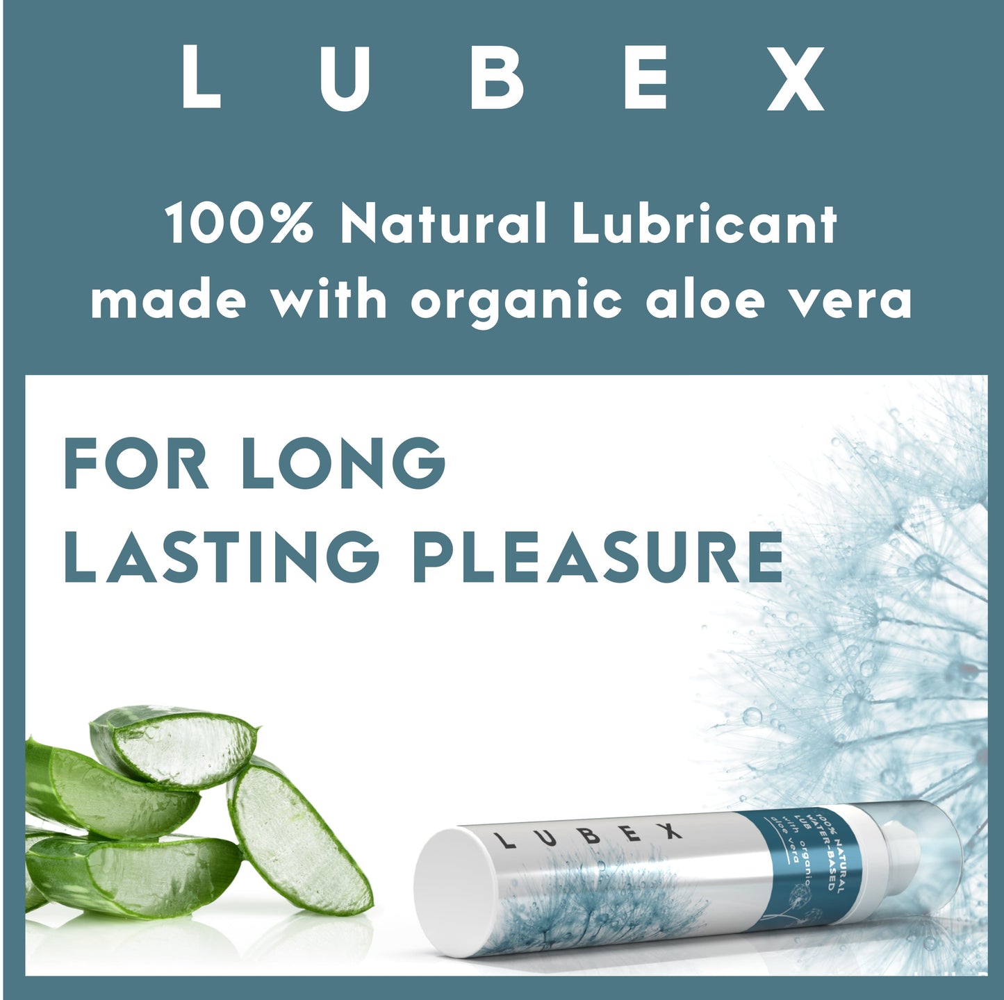 Lubex 100% Natural Long-Lasting Lubricant Gel (Water-Based) Pack of 2 Lubex 